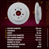 ORIGINAL EQUIPMENT PRECISION: All brake rotors meet or exceed the manufacturing and quality standards of original equipment manufacturers (OEM)